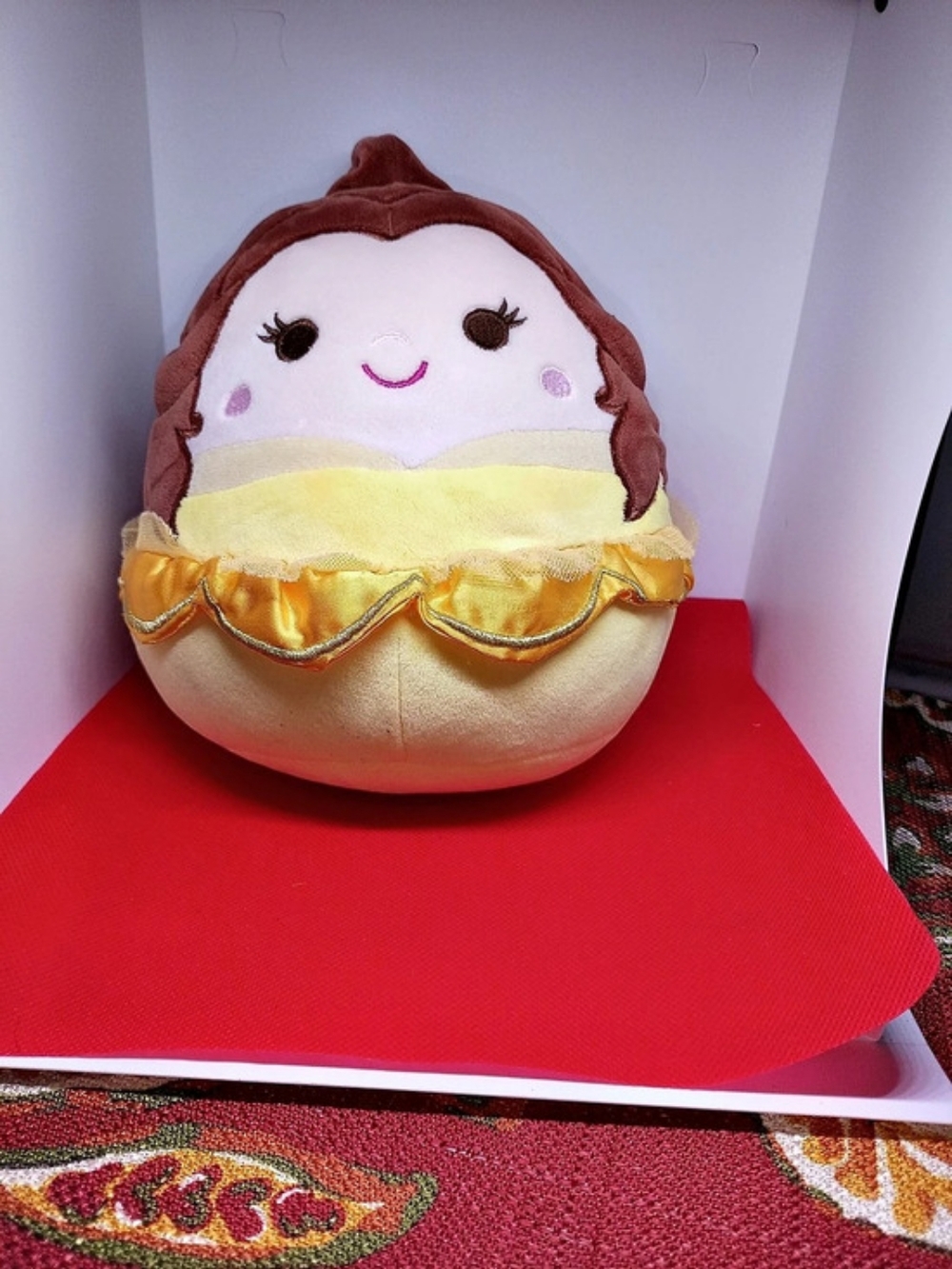 Disney Tsum Belle Plush Stuffed Animal Yellow Brown